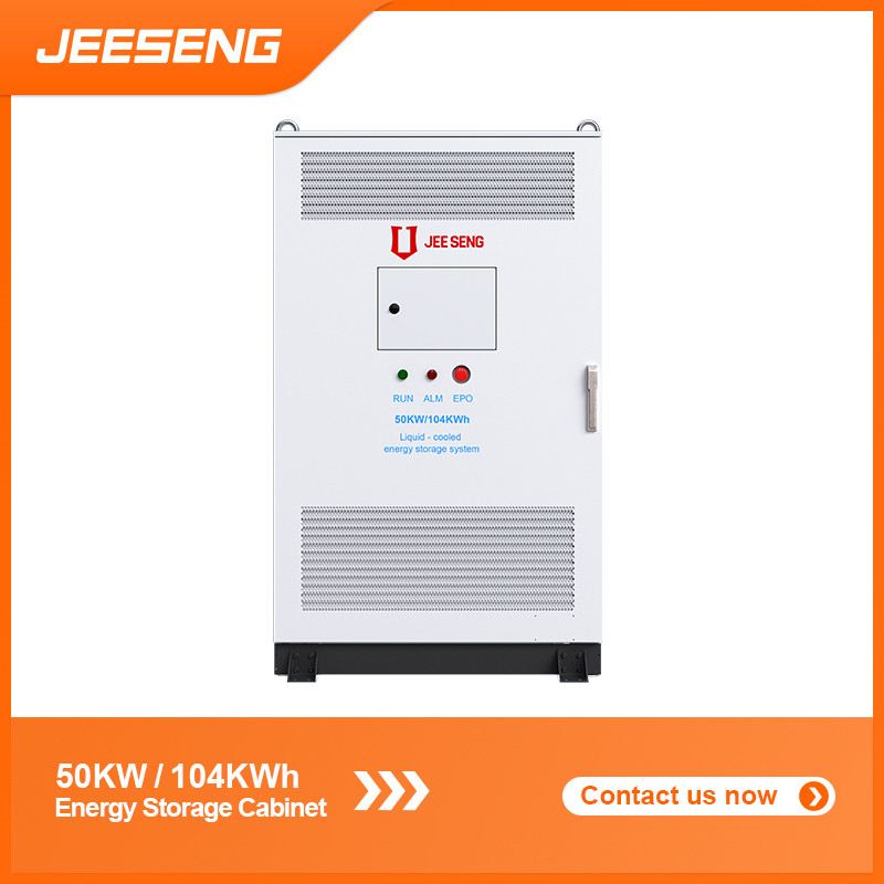 50KW 104KWh 液体冷却エネルギー貯蔵キャビネット 工業および商業用エネルギー貯蔵システム